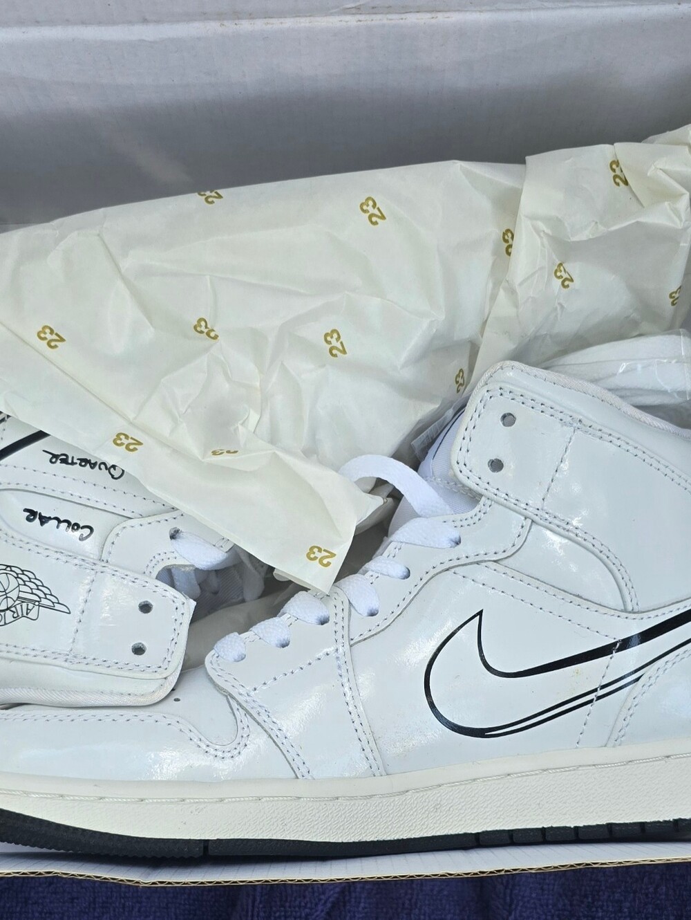 Air Jordan 1 Mid SS Sneaker School With Box Uncolored Y5 Schematic